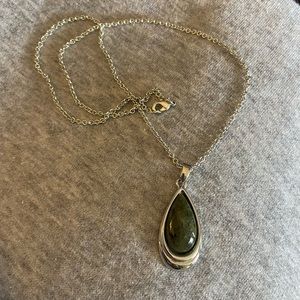 Solvar Connemara Marble teardrop necklace